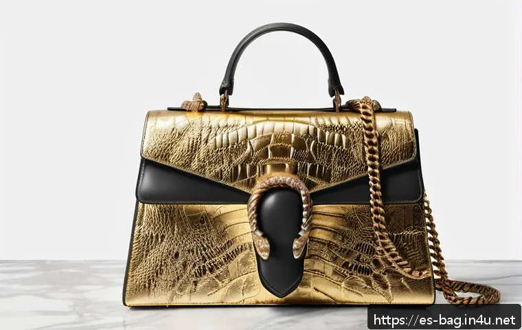 구찌 디오니서스 백과 GG 수프림 비교 - A luxurious Gucci Dionysus handbag displayed on a sleek marble surface in a high-end boutique settin...