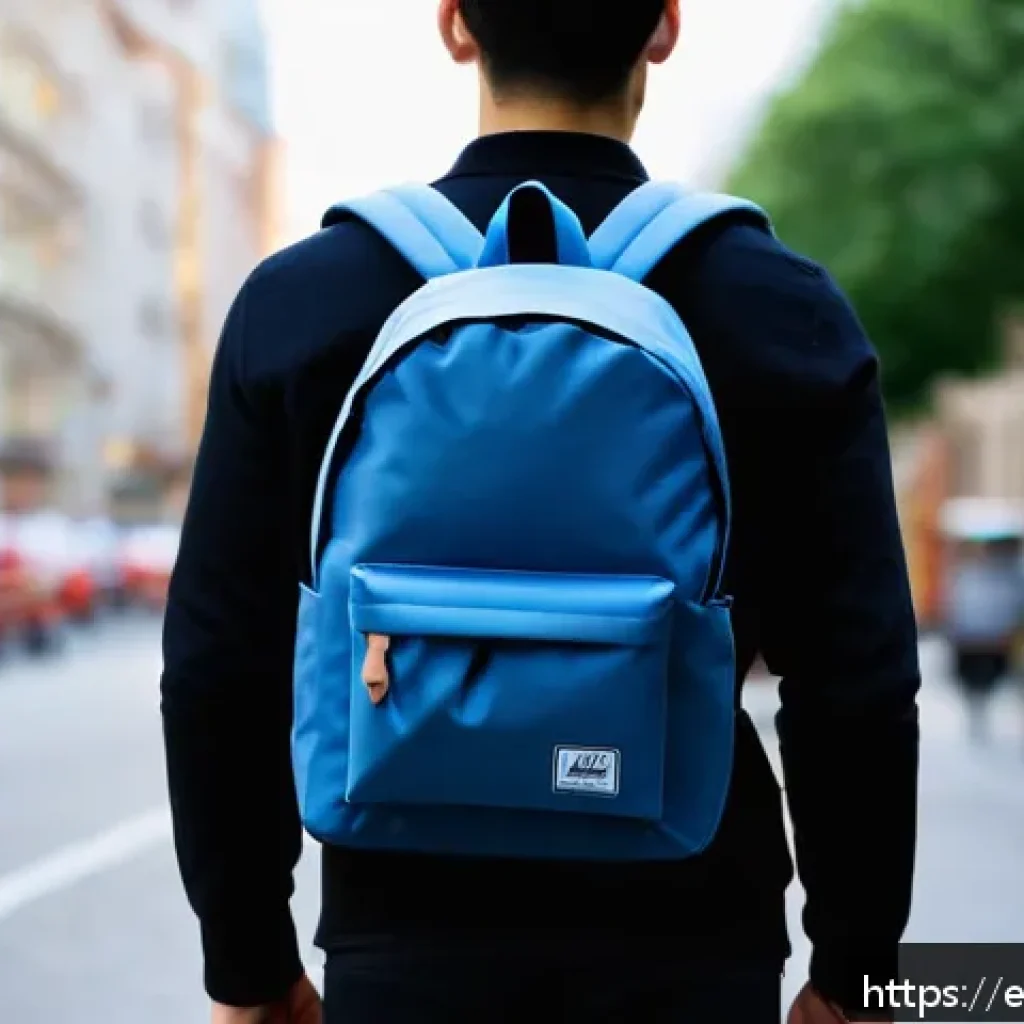 Herschel 백팩의 클래식 모델 리뷰 - A sleek, modern Herschel Classic backpack displayed in an urban setting during daylight, showcasing ...